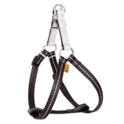 Dingo Reflex Step-In Harnais Réfléchissant Pour Chien Noir Taille 85