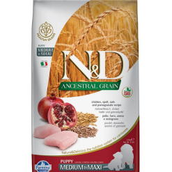 FARMINA N&D Ancestral Grain Canin POULET & GRENADE PUPPY MEDIUM&MAXI 2,5kg