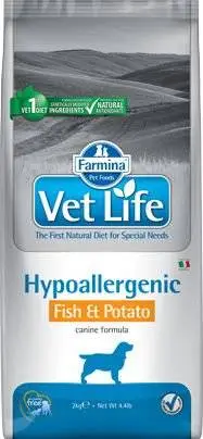 Farmina Vet Life Canine Hypoallergenic Fish&Potato 2kg +Surprise Gratuite Pour Chiens 3 Farmina Vet Life Canine Hypoallergenic Fish&Potato 2kg +Surprise Gratuite Pour Chiens