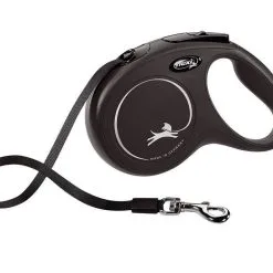 Flexi Laisse New Classic L Sangle 8m Jusqu'à 50kg Noir