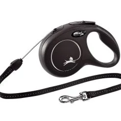 Flexi Laisse New Classic S Sangle 8m Jusqu'à 12kg Noir