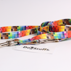 Laisse Réglable DogStuffs - Pixels 25mm/220cm