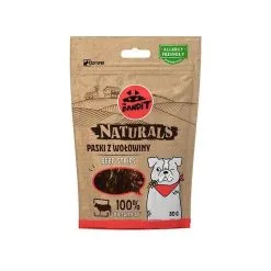 VETEXPERT MR. BANDIT NATURALS - Lanières De Bœuf 100% Viande 80g X12