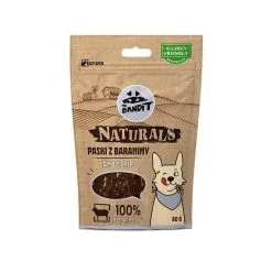 VETEXPERT MR. BANDIT NATURALS - Lanières De Mouton 100% Viande 80g