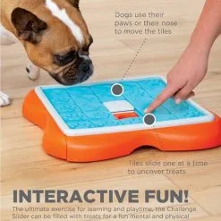 Nina Ottosson Dog Challenge Slider - Un Jeu Interactif Pour Les Chiens - Niveau 3. -Nourriture pour chien Soldes fre pl Nina Ottosson Dog Challenge Slider un jeu interactif pour les chiens niveau 3 25986 4