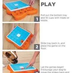Nina Ottosson Dog Challenge Slider - Un Jeu Interactif Pour Les Chiens - Niveau 3. -Nourriture pour chien Soldes fre pl Nina Ottosson Dog Challenge Slider un jeu interactif pour les chiens niveau 3 25986 5