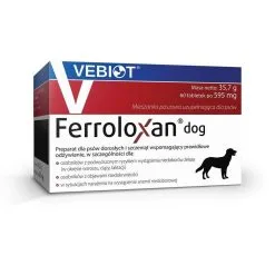 Nutrifarm Sp. Z O.o. Vebiot Ferroloxan Dog 60 Comprimés