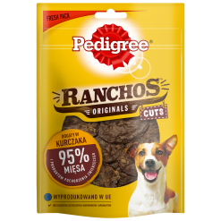 Pedigree Ranchos Originals Cuts Friandise Pour Chiens Adultes Au Poulet 65g X12